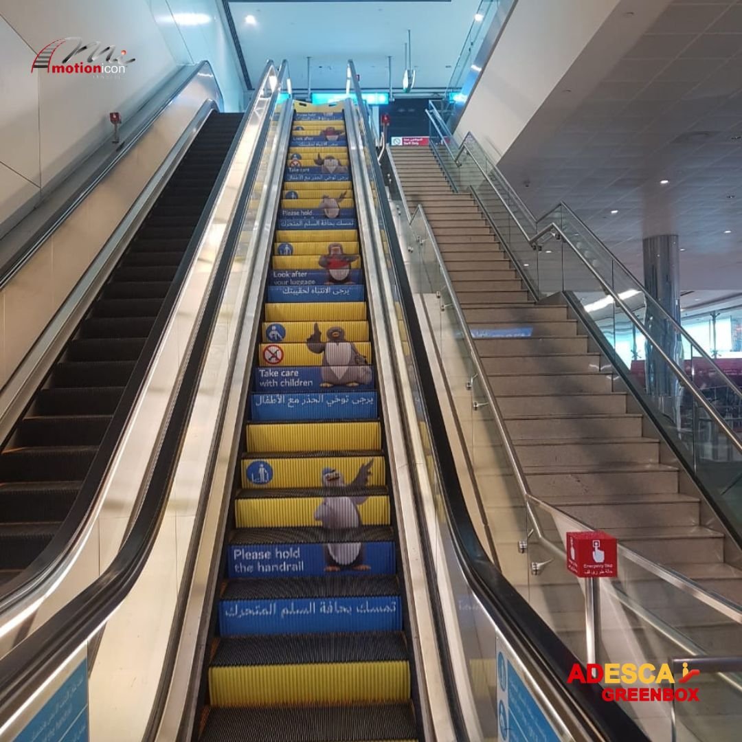 Branded Escalator Steps